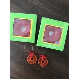 Life Savers Christmas Ornament 1988 Nabisco Candy Lifesaver VTG 2 Small 2 Big